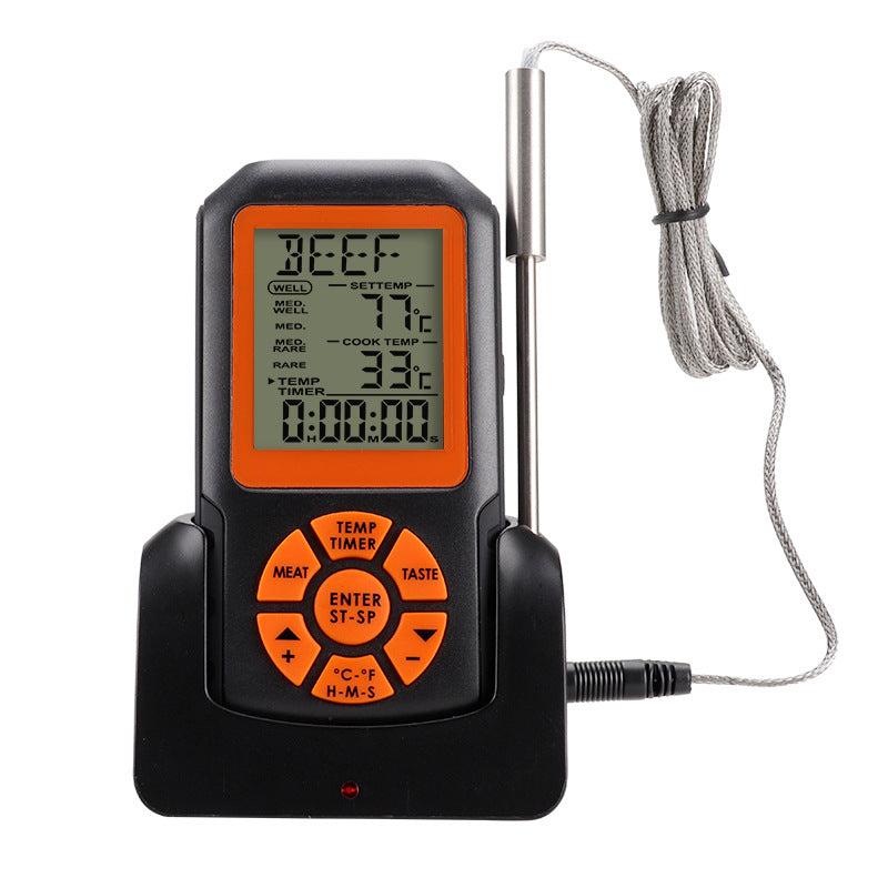 Wireless Digital Meat Thermometer – Precise Temp Monitoring for BBQ, Oven & Grill